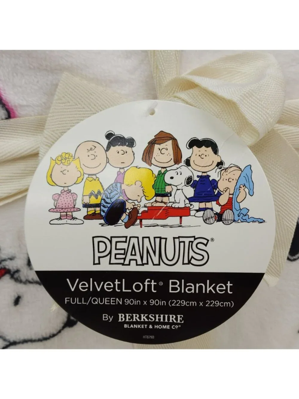 Peanuts Velvetloft Plush Blanket Full/Queen 90